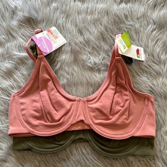 Fruit of the Loom Other - Fruit‎ Of The Loom Unlined Bra Womens Size Medium Two Pack Bras Underwire NEW